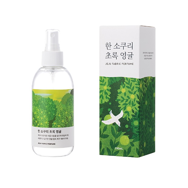 르플랑 제주 패브릭 퍼퓸 한 소쿠리 초록 영귤 200ml