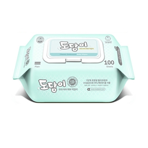 도담이 클래식 엠보싱 물티슈 캡형 100매