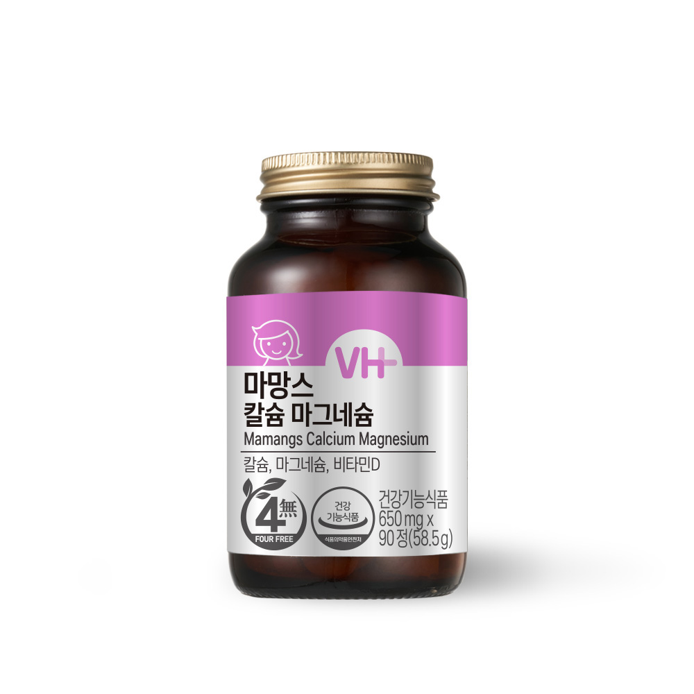 비타민하우스 마망스 칼슘 마그네슘 650mg x 90정