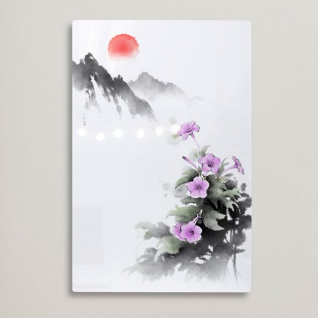 꾸밈 bf363-폼아크릴액자38CmX58Cm 꽃의동양미