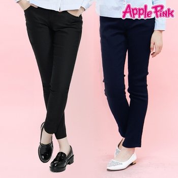 애플핑크 애플핑크 여아 포켓 슬림 스트레이트 원워싱 바지 APP9L101