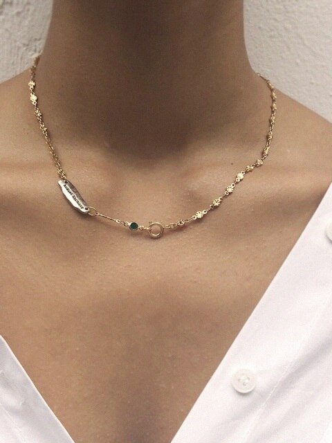 어거스트하모니 어거스트 하모니 Green Star Necklace