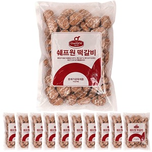대상 쉐프원 떡갈비 1kg 10봉지 10개