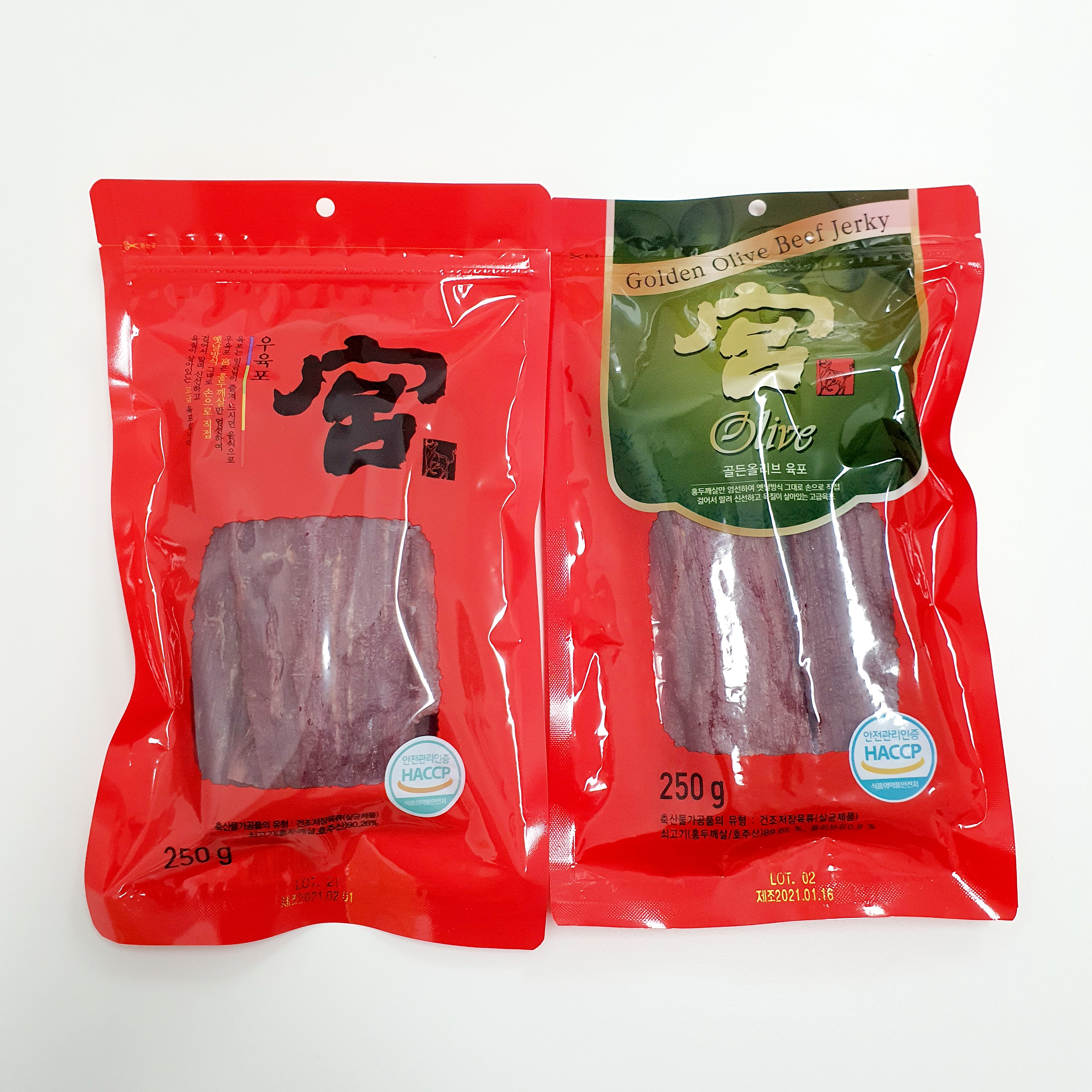 견우푸드 코스트코 궁 홍두께살 우육포 골든올리브 육포 250g