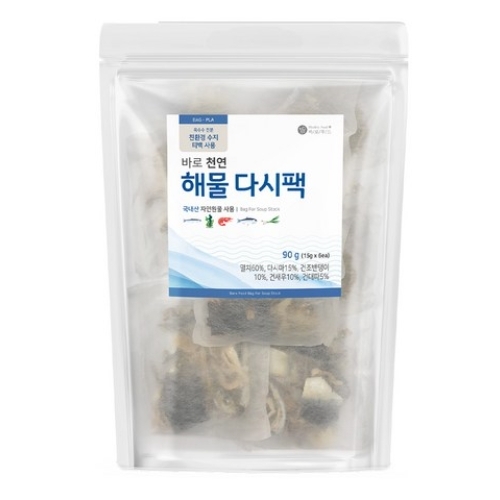 미담 바로푸드 바로 천연 해물 다시팩 90g