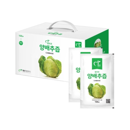 명인힐링푸드 참조은 양배추즙 100ml x 60포