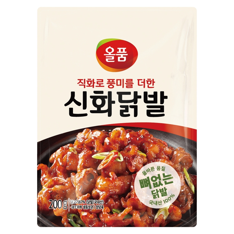 올품 올품 신화 뼈없는 닭발 200g