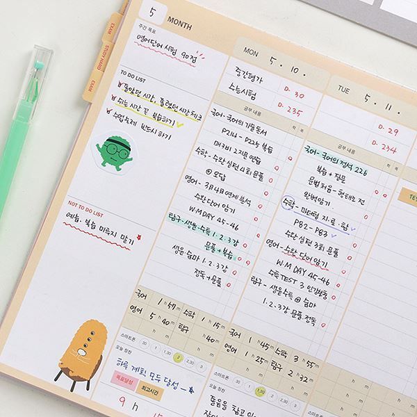 인디고 인디고 몬스터 스터디 플래너 1년용 ver.2