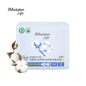 제이엠솔루션라이프 드림데이 유기농 순면커버 슈퍼롱 오버나이트 8P
