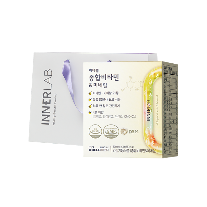 이너랩 종합비타민 미네랄 800mg x 90정
