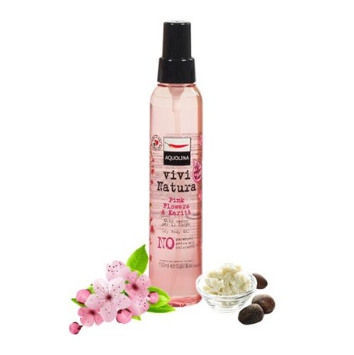 아쿠올리나 비비 나뚜라 핑크 플라워 앤 카리테 드라이 바디 오일 150ml