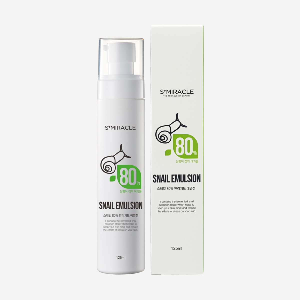 에스미라클 스네일 80％ 인리치드 에멀젼 125ml