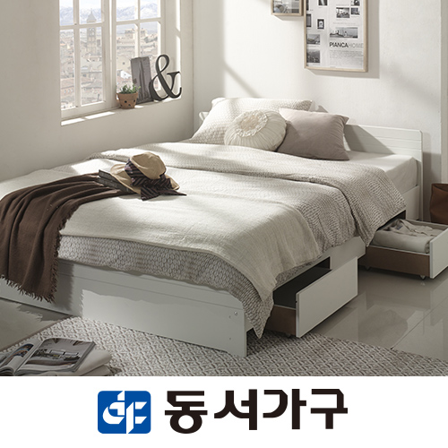 동서가구 밀크스어 서랍 침대 Q