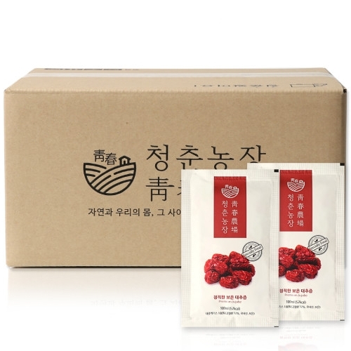청춘농장 정직한 대추즙 100ml x 60개입