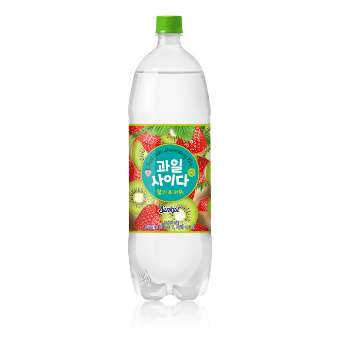 해태에이치티비 썬키스트 과일사이다 딸기 키위 1.5L