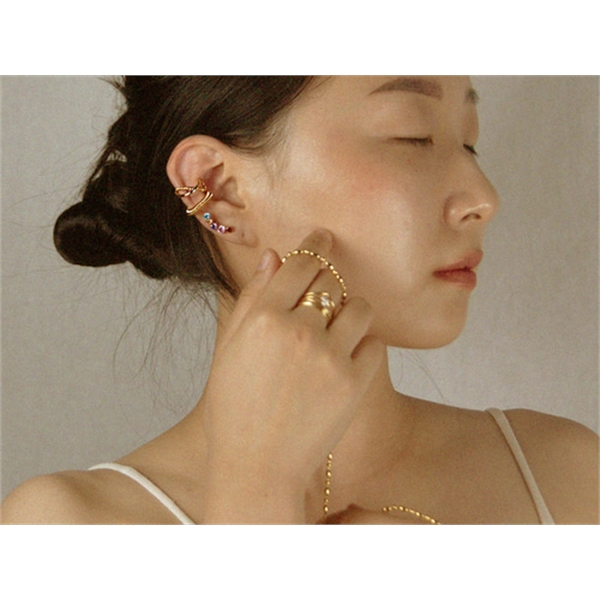 그리니쉬 주얼리 꽈배기 이어커프