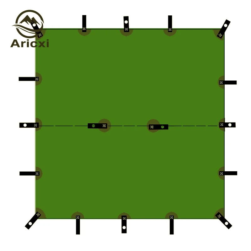 ARICXI 15D 실리콘 코팅 나일론 초경량 방수포 야외 천막 휴대용 캠핑 쉼터 차양 텐트