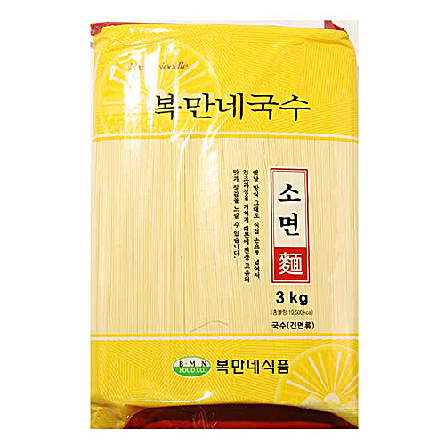 복만네 복만네국수 소면 3kg 복만네-3개 3kg 3개