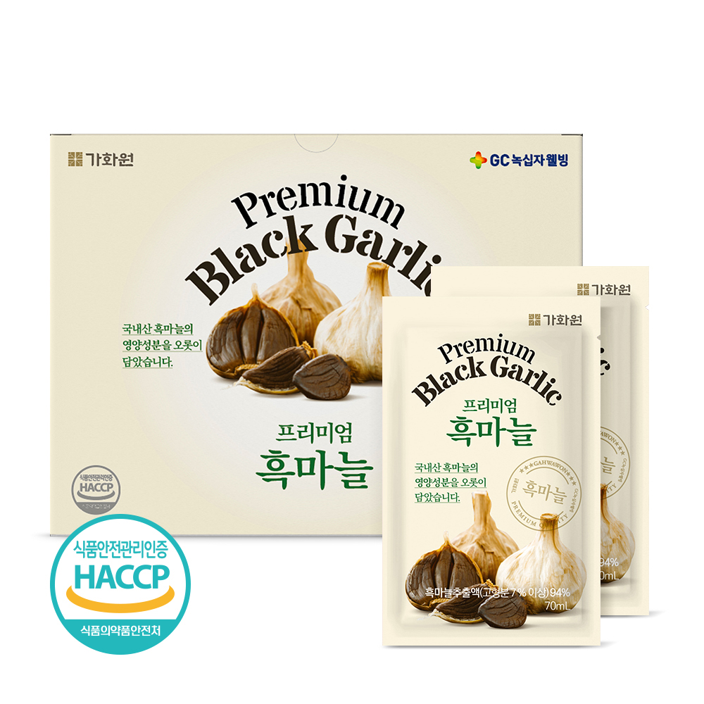 녹십자웰빙 프리미엄 흑마늘 70ml x 21개입