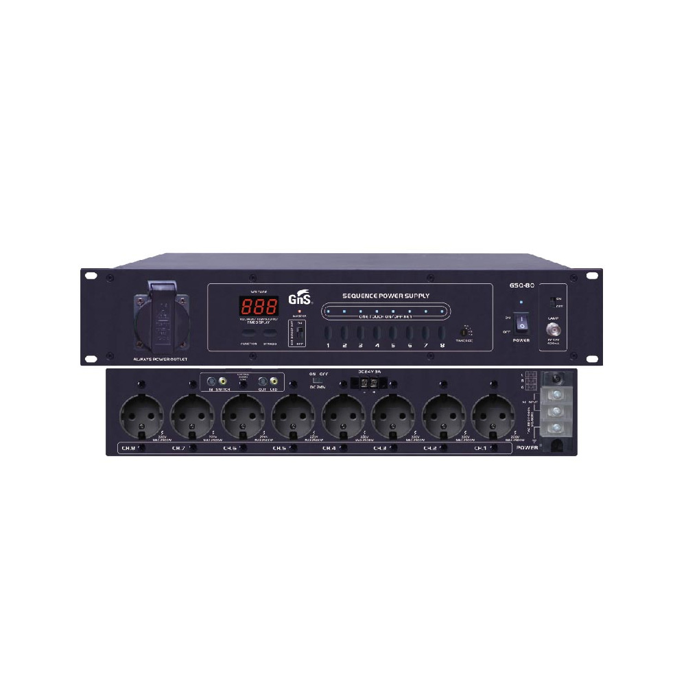 지앤에스 지앤에스 GNS 8채널 순차전원공급기 전원분배기 GSQ-80