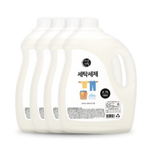 하얀생활 세탁세제 2.7L