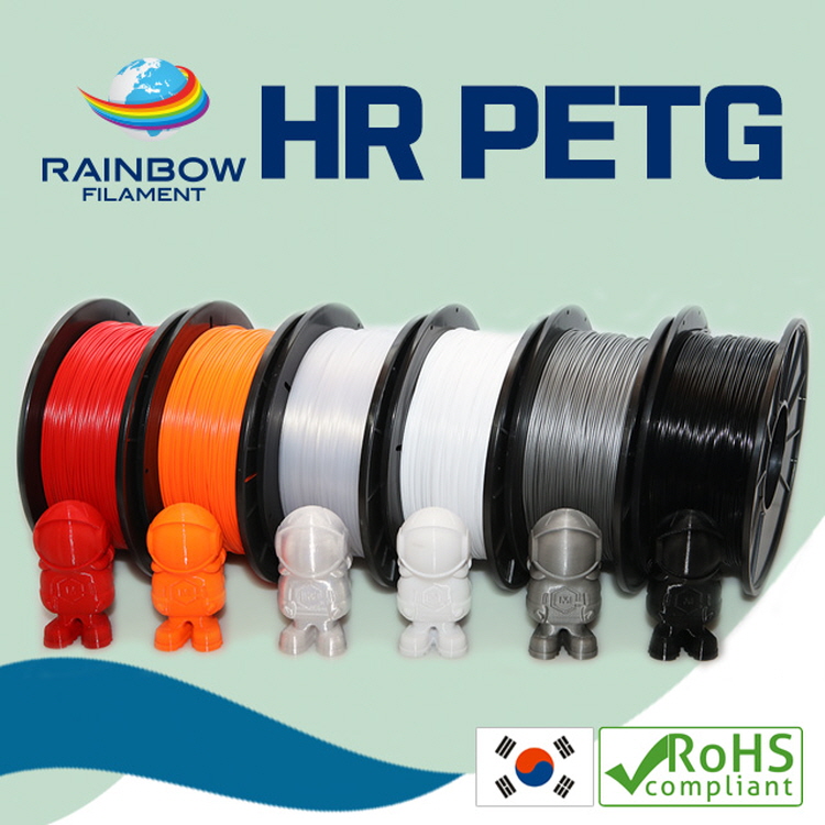 한일산업사 레인보우필라멘트 3D프린터 3D펜용 HR PETG필라멘트 1kg 1.75mm