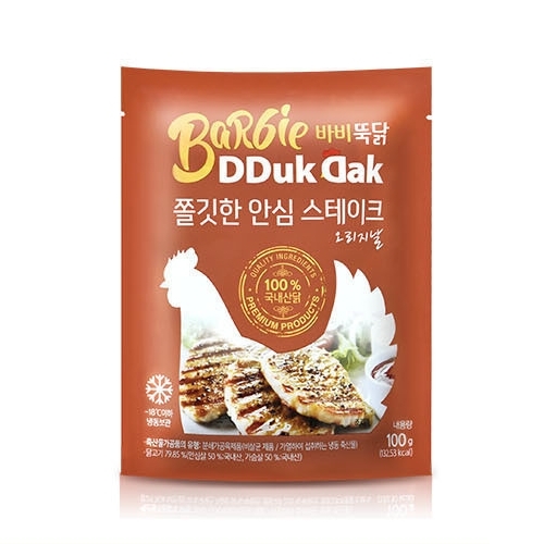 바비뚝닭 쫄깃한 안심 스테이크 오리지날 100g
