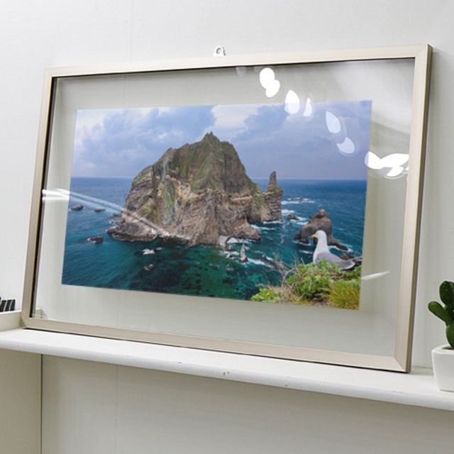 꾸밈 pl343-투명액자58CmX38Cm 독도