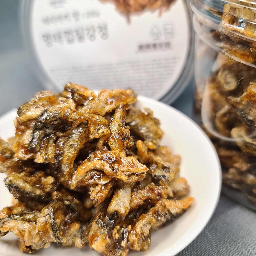 신선씨푸드 명태껍질 튀각 150g 500g 1kg 황태껍질부각 1개 명태껍질 튀각 1kg