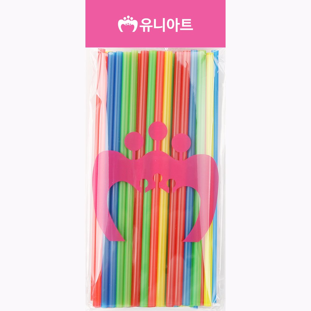 스쿨문구 유니아트 1000 일자빨대 혼합 diy 만들기