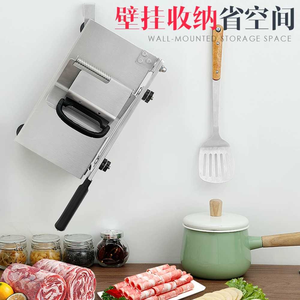 고기 슬라이서 탁상용 커팅기 육가공 작두 육절기