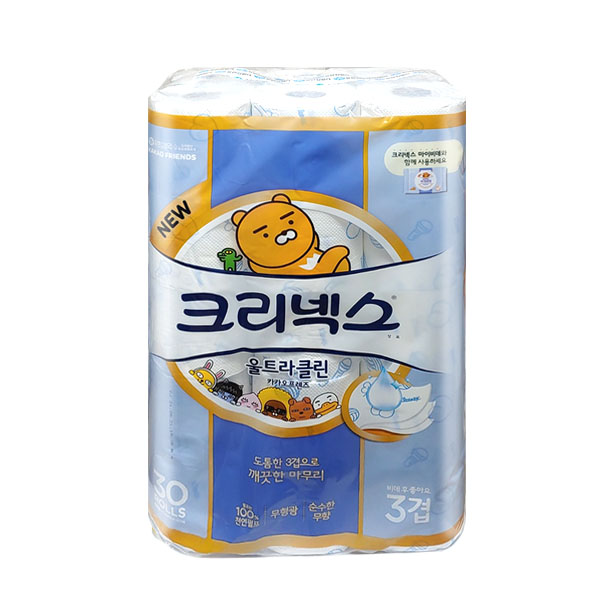 유한킴벌리 크리넥스 울트라클린 카카오프렌즈 3겹 30m