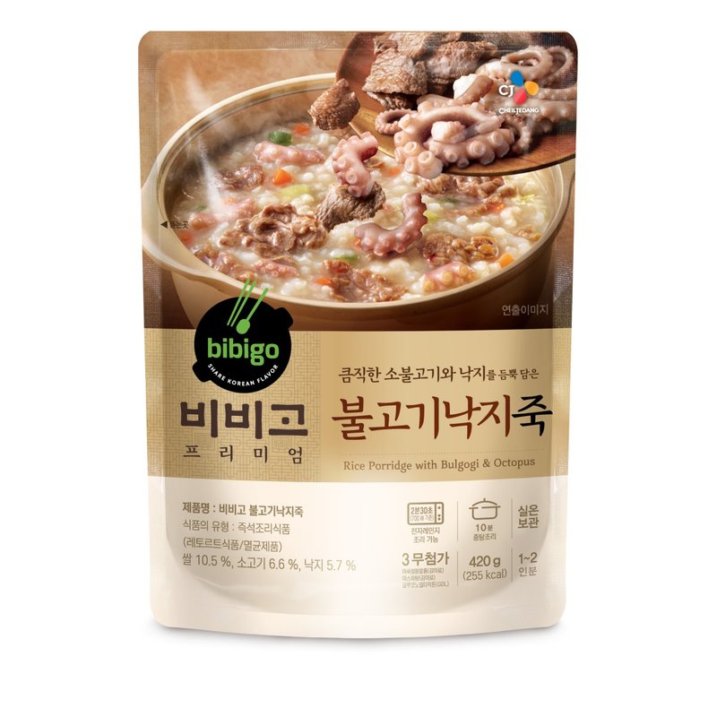 CJ제일제당 비비고 불고기낙지죽 420g