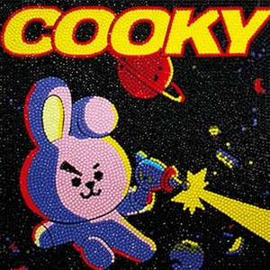 아이러브페인팅 DIY 보석십자수 BT21 스쿼드 쿠키 25x25