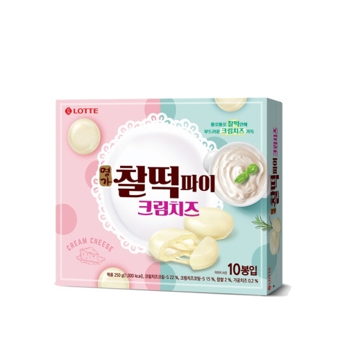 롯데웰푸드 명가 찰떡파이 크림치즈 250g