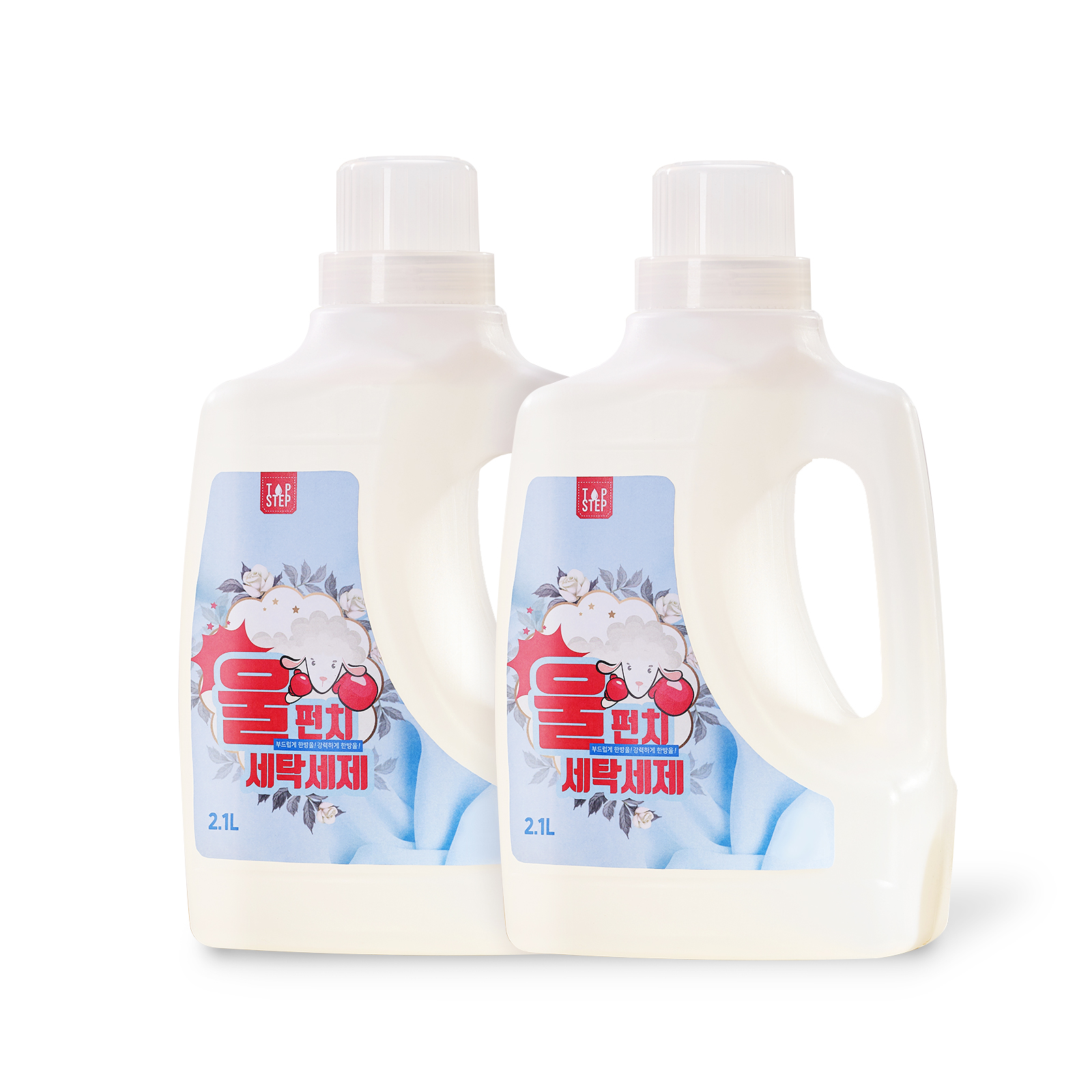한국미라클피플사 탑스텝 울펀치 세탁세제 2100ml