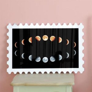아트박스 꾸밈 np280-행잉액자 The moon 달 우표가로대형