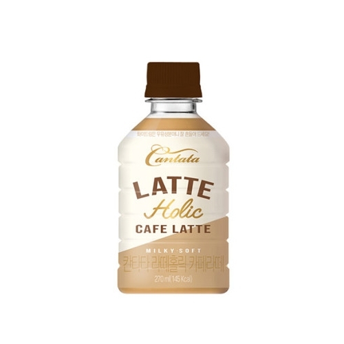 롯데칠성음료 칸타타 라떼홀릭 카페라떼 270ml