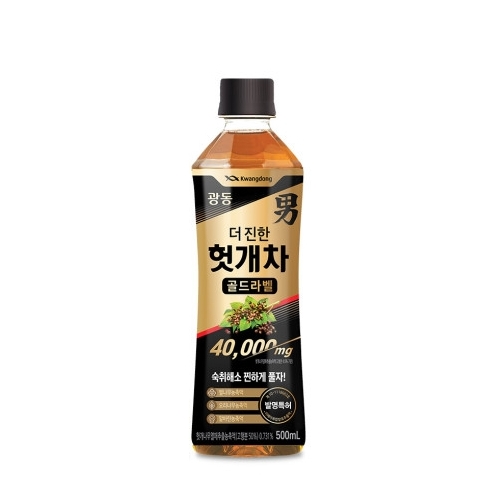 삼양패키징 광동 더 진한 헛개차 골드라벨 500ml