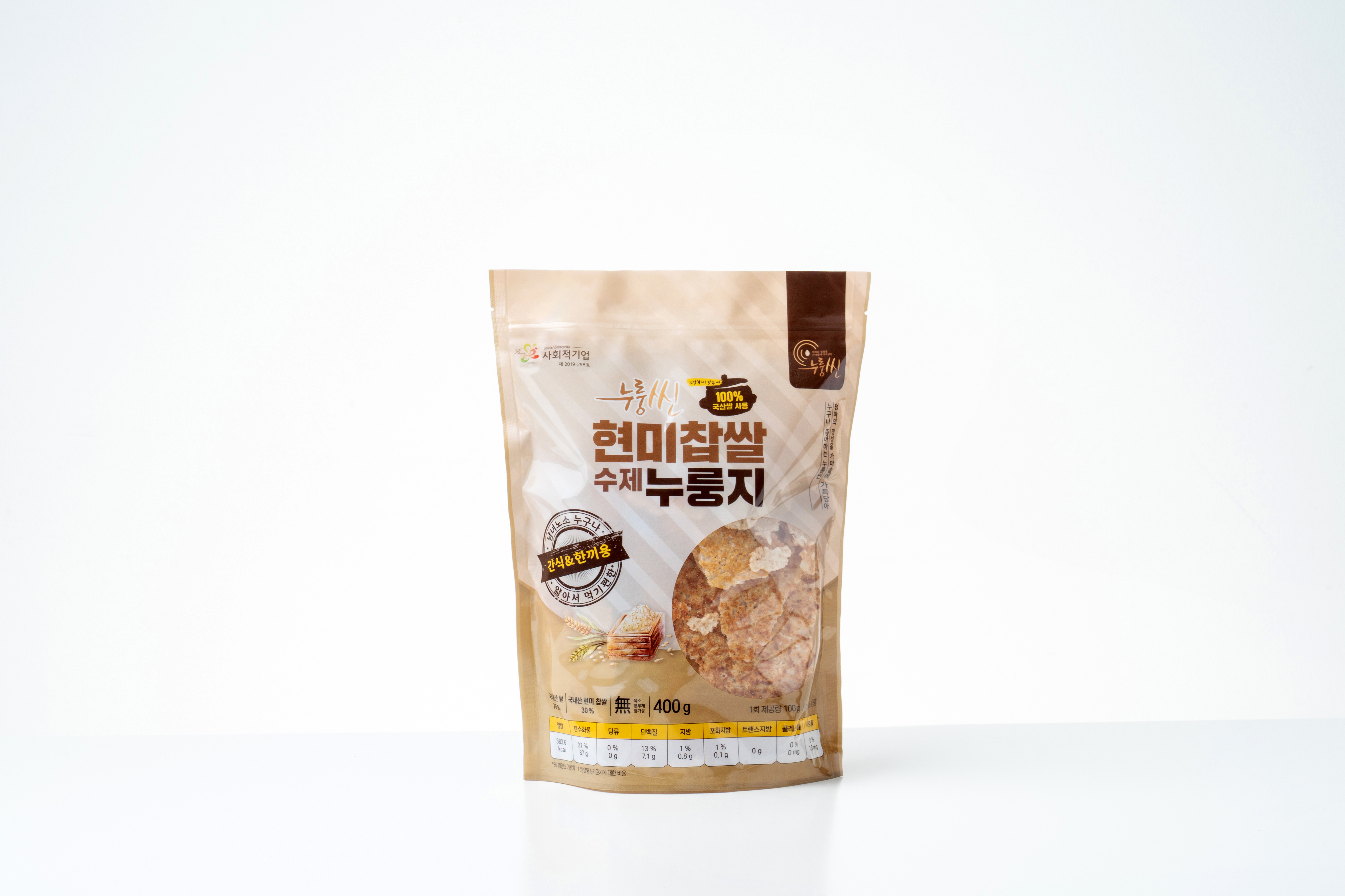순천만누룽지 누룽씬 현미 찹쌀 수제누룽지 400g