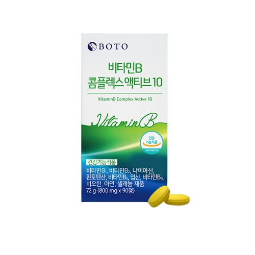 보뚜 비타민B 콤플렉스 액티브10 800mg x 90정