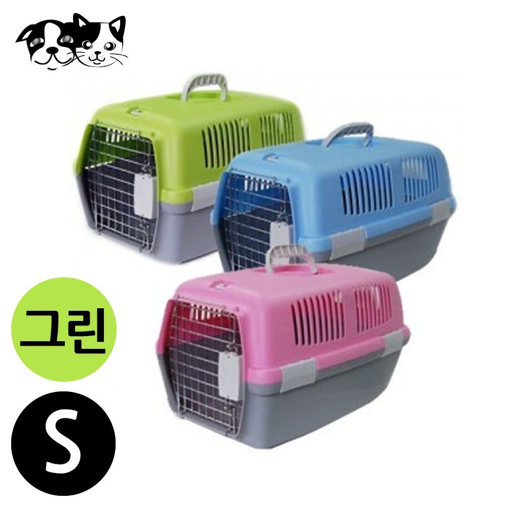 도기프렌드 칼라 애견용 이동장 그린 S