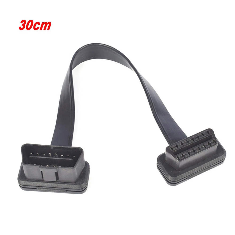 누들 케이블 OBD2 연장 케이블 OBD2 16 핀 수-16 핀 암 OBD II 커넥터 OBD2 진단 도구 케이블용 ELM327