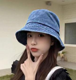 남자 여자 외출 데님 진청 연청 청 벙거지 모자