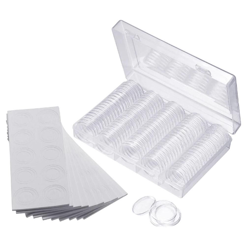 코인보관함 동전 케이스 수집 100pcs 상자 캡슐 취미 코인보관함 BL08002