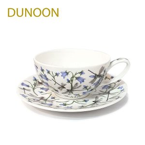 두눈 두눈 영국 본차이나 티포원 커피잔 Dovedale Harebell 1인조