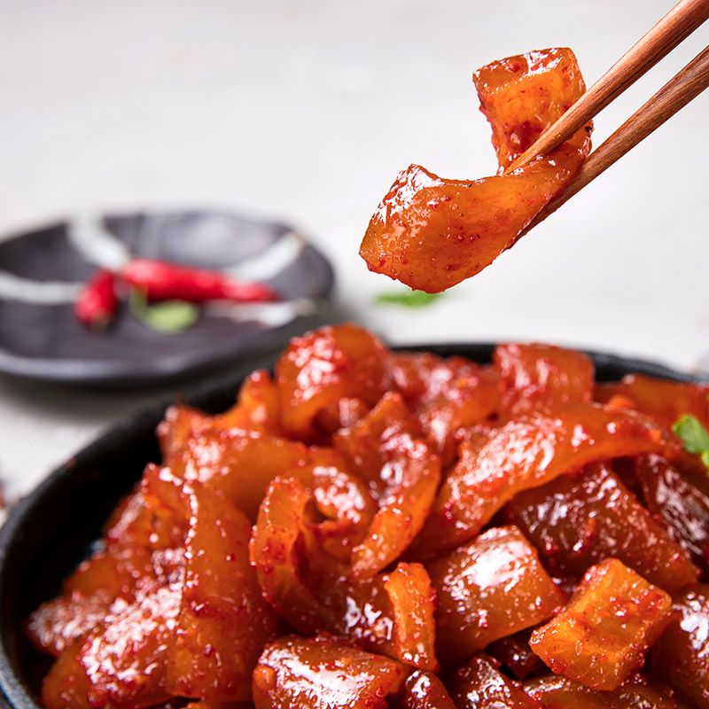 푸킹 돼지껍데기 350g 볶음 양념 불돼지 껍데기 안주 캠핑음식