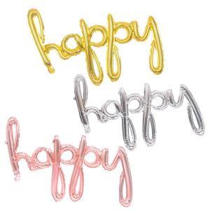 일체형은박풍선 소문자 happy 생일 파티 호일 장식