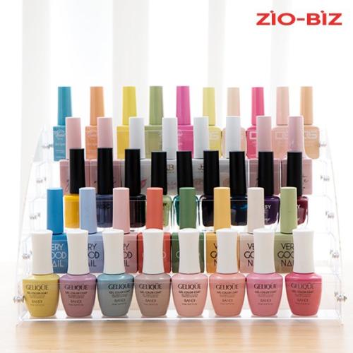 Zio-Biz 네일정리함 5단 네일박스 매니큐어 젤네일 화장품 립스틱 투명 아크릴 진열대