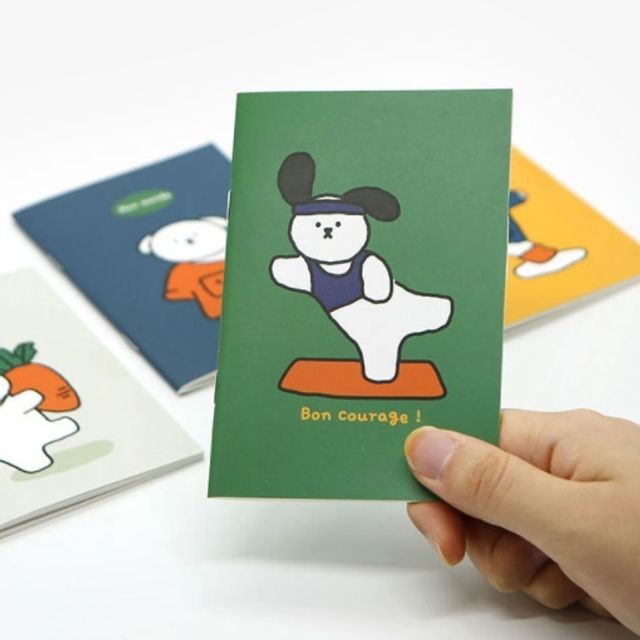 학생 직장인 메모 미니 핸디 제본 수첩 랜덤1종